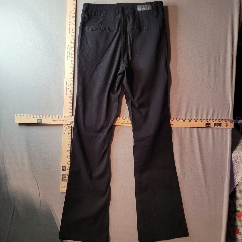 Unionbay Black‎ Flare Leg Stretch Trousers Pants Size 3 Junior Women - Picture 2 of 5